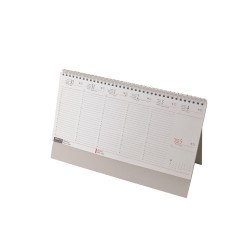 Asztali naptár 320mmx155mm, fehérlapok álló Realsystem 2027. Asztali naptár Realsystem
