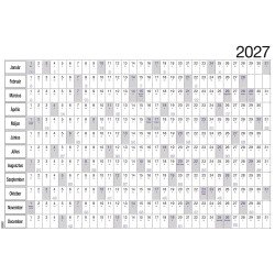 Plakátnaptár 2 oldalas éves tervezővel 980x680mm, Realsystem 2027. Plakátnaptár Realsystem