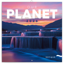 Falinaptár képes lemeznaptár 300x300mm, Our Planet Realsystem 2026. Falinaptár Realsystem