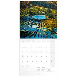 Falinaptár képes lemeznaptár 300x300mm, Our Planet Realsystem 2026. Falinaptár Realsystem