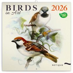 Falinaptár képes lemeznaptár 300x300mm, Birds in Art Realsystem 2026. Falinaptár Realsystem