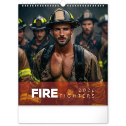 Falinaptár képes 300x340mm, Dreamy Firefighters Realsystem 2026. Naptár Realsystem