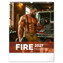 Falinaptár képes 300x340mm, Dreamy Firefighters Realsystem 2027. Naptár Realsystem