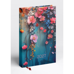 Határidőnapló Picture A/5, napi fehér lapokkal floral Realsystem 2027.