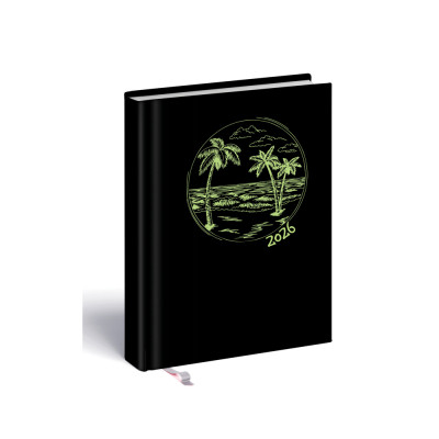 Határidőnapló Laser B/6, heti fehér lapokkal zöld-pálmafa mintával Realsystem 2026. Határidőnapló Laser B/6, heti fehér lapokkal zöld-pálmafa mintával Realsystem 2026.