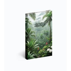Zsebnaptár álló Picture, fehér lapokkal tropical Realsystem 2026. Zsebnaptár Realsystem