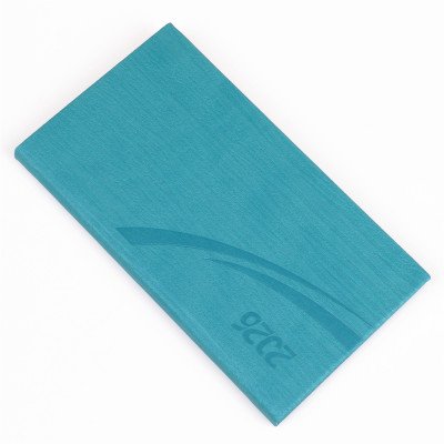 Zsebnaptár fekvő Fashion, fehér lapokkal türkiz Realsystem 2026.