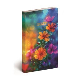 Zsebnaptár álló Flexi, fehér lapokkal floral Realsystem 2027. Zsebnaptár Realsystem