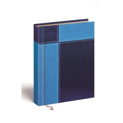 Zsebnaptár álló Prémium M B/6, heti krémszínű lapokkal kék Realsystem 2027. Zsebnaptár Realsystem