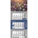 Falinaptár speditőr 1 tömbös 12 lapos 300mmx680mm, Virágok fejlappal Realsystem 2027.