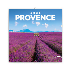 Falinaptár képes lemeznaptár 300x300mm, Provence Realsystem 2026. Falinaptár Realsystem