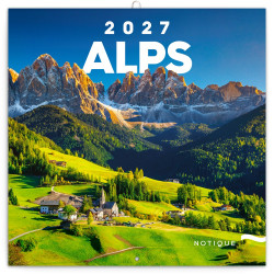 Falinaptár képes lemeznaptár 300x300mm, Alps Realsystem 2027. Falinaptár Realsystem