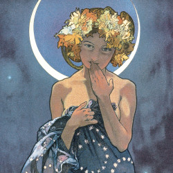 Falinaptár képes lemeznaptár 300x300mm, Alphonse Mucha Realsystem 2027. Falinaptár Realsystem