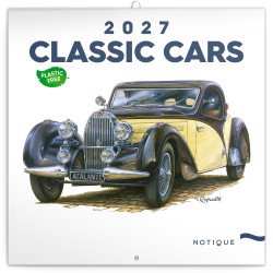 Falinaptár képes lemeznaptár 300x300mm, Classic Cars Realsystem 2027. Falinaptár Realsystem
