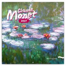 Falinaptár képes lemeznaptár 300x300mm, Claude Monet Realsystem 2027. Falinaptár Realsystem