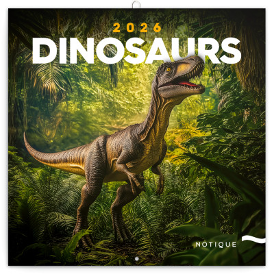 Falinaptár képes lemeznaptár 300x300mm, Dinosaurs Realsystem 2026.