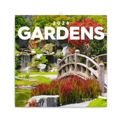 Falinaptár képes lemeznaptár 300x300mm, Gardens Realsystem 2026.
