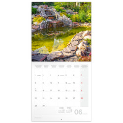 Falinaptár képes lemeznaptár 300x300mm, Gardens Realsystem 2026.