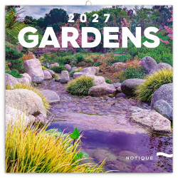 Falinaptár képes lemeznaptár 300x300mm, Gardens Realsystem 2027. Falinaptár Realsystem
