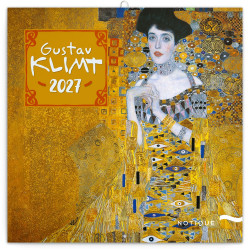 Falinaptár képes lemeznaptár 300x300mm, Gustav Klimt Realsystem 2027. Falinaptár Realsystem