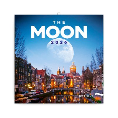 Falinaptár képes lemeznaptár 300x300mm, The Moon Realsystem 2026.