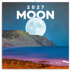 Falinaptár képes lemeznaptár 300x300mm, The Moon Realsystem 2027. Falinaptár Realsystem