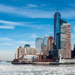 Falinaptár képes lemeznaptár 300x300mm, New York Realsystem 2027. Falinaptár Realsystem