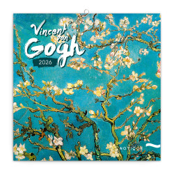 Falinaptár képes lemeznaptár 300x300mm, Vincent van Gogh Realsystem 2026. Falinaptár Realsystem
