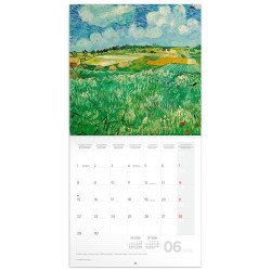 Falinaptár képes lemeznaptár 300x300mm, Vincent van Gogh Realsystem 2026. Falinaptár Realsystem