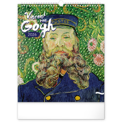 Falinaptár képes  300x340mm Vincent van Gogh Realsystem 2026. Falinaptár Realsystem