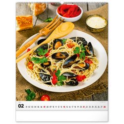 Falinaptár képes  480×560mm Gourmet  Realsystem 2027. Falinaptár Realsystem