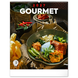 Falinaptár képes  480×560mm Gourmet  Realsystem 2027. Falinaptár Realsystem