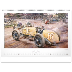 Falinaptár képes  640×420mm Oldtimers  Realsystem 2027. Falinaptár Realsystem