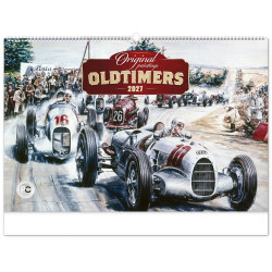 Falinaptár képes  640×420mm Oldtimers  Realsystem 2027. Falinaptár Realsystem