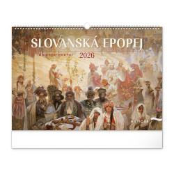 Falinaptár képes  480×330mm The Slav Epic-Alphonse Mucha Realsystem 2027. Falinaptár Realsystem