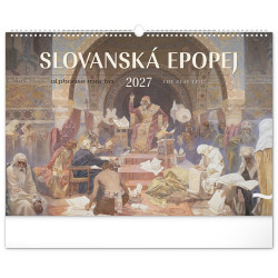 Falinaptár képes  480×330mm The Slav Epic-Alphonse Mucha Realsystem 2027. Falinaptár Realsystem