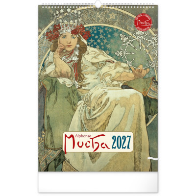 Falinaptár képes  330×460mm Alphonse Mucha  Realsystem 2027.