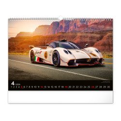 Falinaptár képes  480×330mm Cars  Realsystem 2027. Falinaptár Realsystem