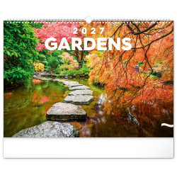 Falinaptár képes  480×330mm Gardens  Realsystem 2027. Falinaptár Realsystem