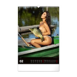 Falinaptár képes  330×460mm Girls and Carps 18+ Realsystem 2027. Falinaptár Realsystem