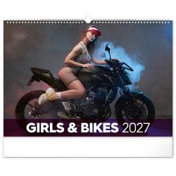 Falinaptár képes  480×330mm Girls & Bikes  Realsystem 2027. Falinaptár Realsystem