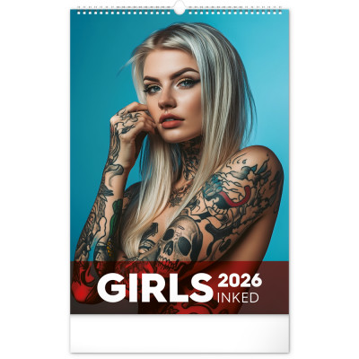 Falinaptár képes  330×460mm Inked Girls Realsystem 2026.