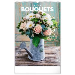 Falinaptár képes  330×460mm Bouquets  Realsystem 2026. Falinaptár Realsystem