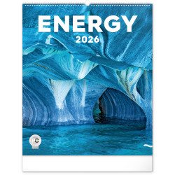 Falinaptár képes  480×560mm Energy  Realsystem 2026. Falinaptár Realsystem