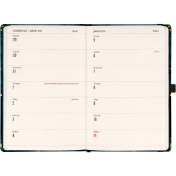 Keménytáblás notesz krémszínű lapokkal leszorító gumiszalaggal Fox 130x210mm, Presco