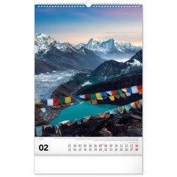 Falinaptár képes  330×460mm National Parks Realsystem 2027. Falinaptár Realsystem