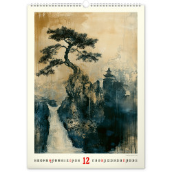Falinaptár képes  330×460mm Vintage Posters-Japanese art Realsystem 2027. Falinaptár Realsystem