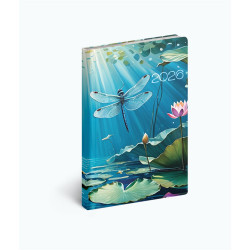 Zsebnaptár álló Fiestina light hölgyeknek B/6, heti vízililiom Realsystem 2026. Zsebnaptár Realsystem