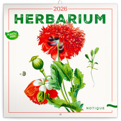Falinaptár képes lemeznaptár 300x300mm, Herbarium Realsystem 2027. Falinaptár Realsystem