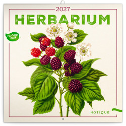 Falinaptár képes lemeznaptár 300x300mm, Herbarium Realsystem 2027. Falinaptár Realsystem